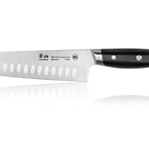 Cangshan Z Series 62496 German Steel Forged Santoku Knife, 7-Inch
