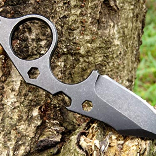 Canku C021 Fixed Blade Tactical Knives D2 Blade, Stainless Steel H...