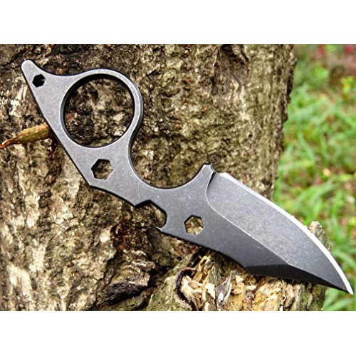 Canku C021 Fixed Blade Tactical Knives D2 Blade, Stainless Steel H...