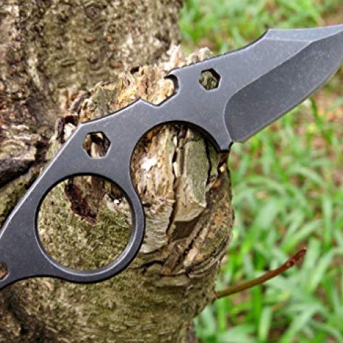 Canku C021 Fixed Blade Tactical Knives D2 Blade, Stainless Steel H...