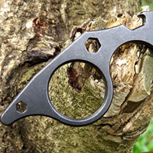 Canku C021 Fixed Blade Tactical Knives D2 Blade, Stainless Steel H...
