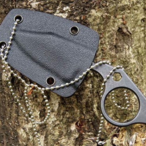 Canku C021 Fixed Blade Tactical Knives D2 Blade, Stainless Steel H...