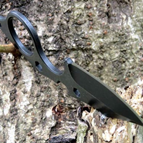 Canku C021 Fixed Blade Tactical Knives D2 Blade, Stainless Steel H...