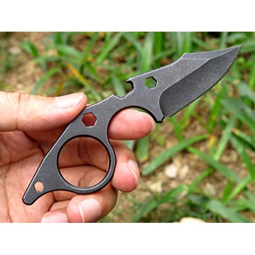 Canku C021 Fixed Blade Tactical Knives D2 Blade, Stainless Steel H...