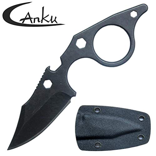 Canku C021 Fixed Blade Tactical Knives D2 Blade, Stainless Steel H...