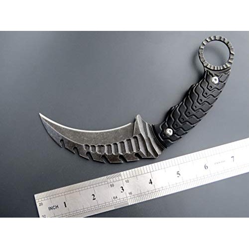 Canku C1110 Claw Knife, Fixed Blade Knife, D2 Steel Blade +G10 Han...