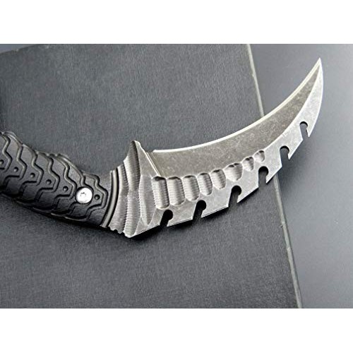 Canku C1110 Claw Knife, Fixed Blade Knife, D2 Steel Blade +G10 Han...