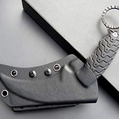 Canku C1110 Claw Knife, Fixed Blade Knife, D2 Steel Blade +G10 Han...