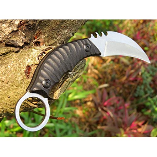 Canku C1690 Fixed Blade Knife D2 Steel G10 Handle 6.5 Inches Compa...