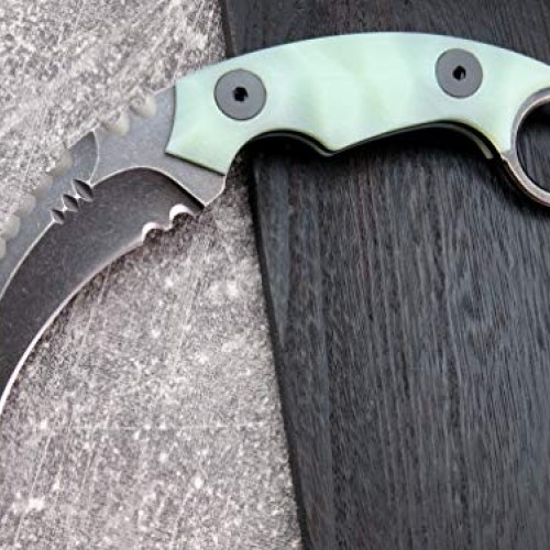 Canku C1691 Fixed Blade Knife D2 Steel G10 Handle 4 Inches,Outdoor...