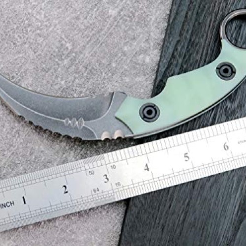 Canku C1691 Fixed Blade Knife D2 Steel G10 Handle 4 Inches,Outdoor...