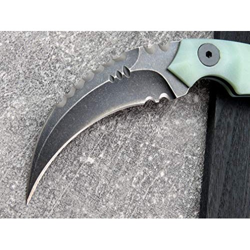Canku C1691 Fixed Blade Knife D2 Steel G10 Handle 4 Inches,Outdoor...