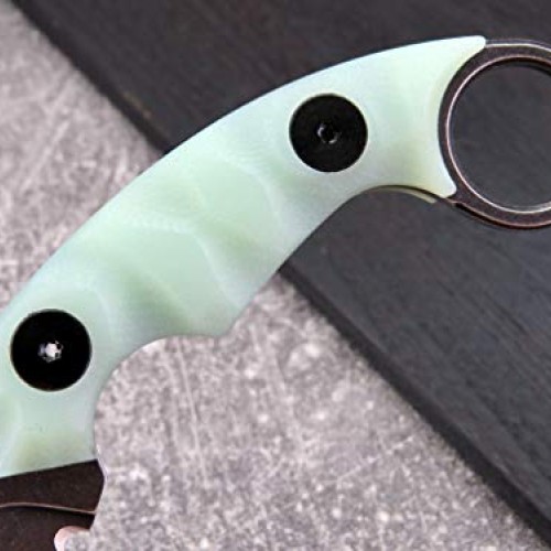 Canku C1691 Fixed Blade Knife D2 Steel G10 Handle 4 Inches,Outdoor...