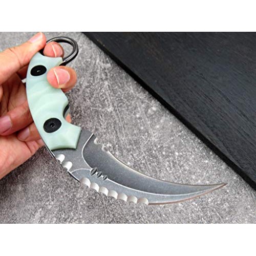 Canku C1691 Fixed Blade Knife D2 Steel G10 Handle 4 Inches,Outdoor...