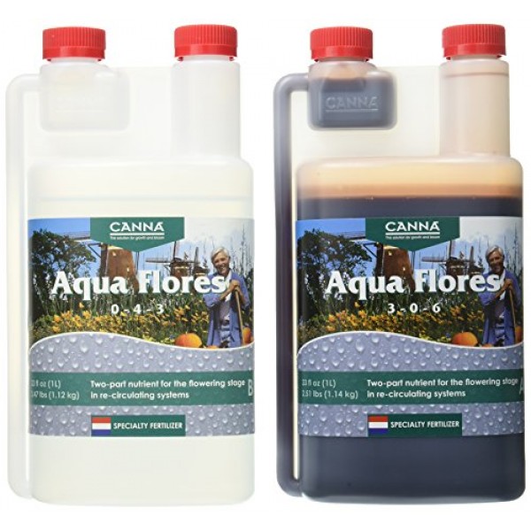 Canna Aqua Flores A & B, 1 L, Set of 2