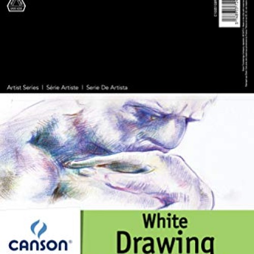 Canson Artist Series 1557 Pure White Drawing Paper Pad, Fine Textu...