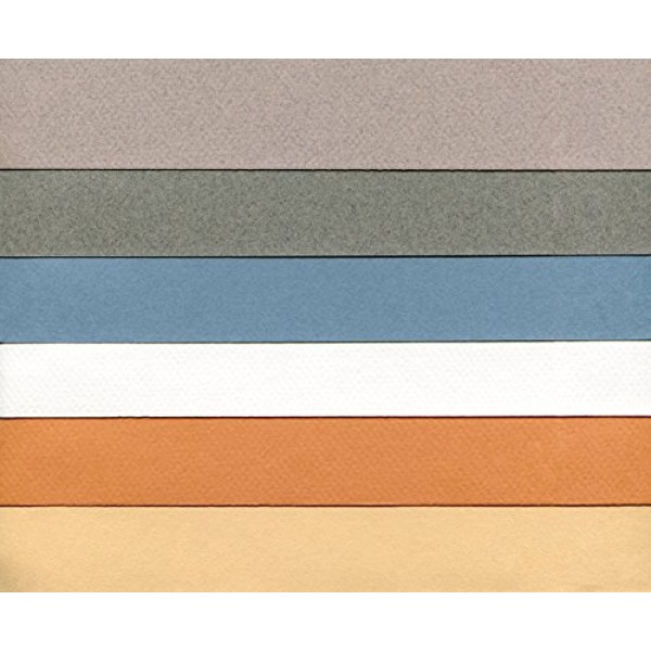 CANSON Mi-Teintes Pastel Pad, Assorted Colors 9X12 Fold Over 10...