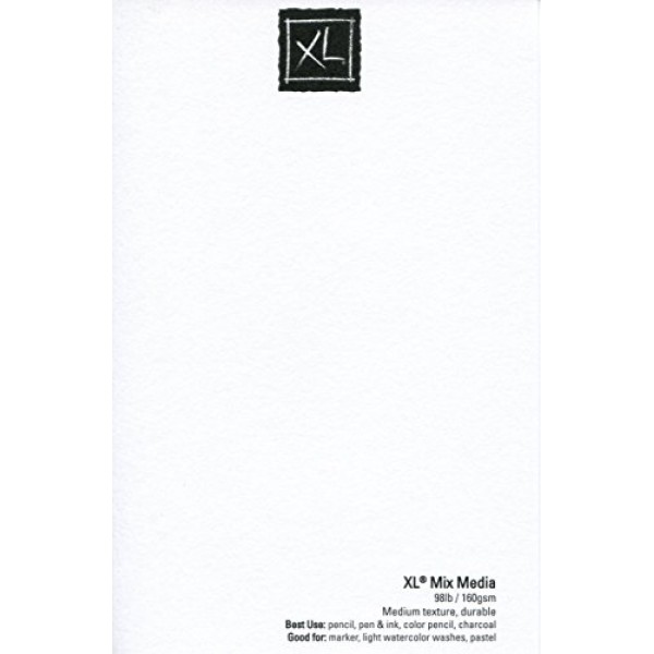 Canson XL Series Mix Media Paper Pad, Heavyweight, Fine Texture, H...