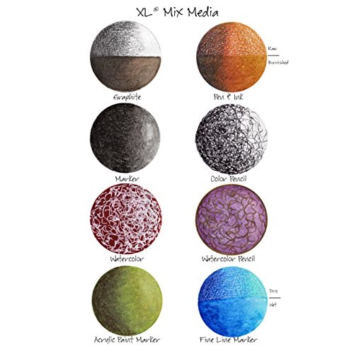Canson XL Series Mix Paper Pad, Heavyweight, Fine Texture, Heavy S...