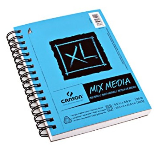 Canson XL Series Mix Paper Pad, Heavyweight, Fine Texture, Heavy S...