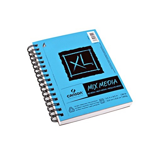 Canson XL Series Mix Paper Pad, Heavyweight, Fine Texture, Heavy S...