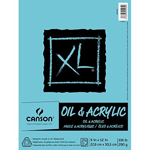 Canson XL Series Oil and Acrylic Paper Pad, Bleed Proof Canvas Lik...