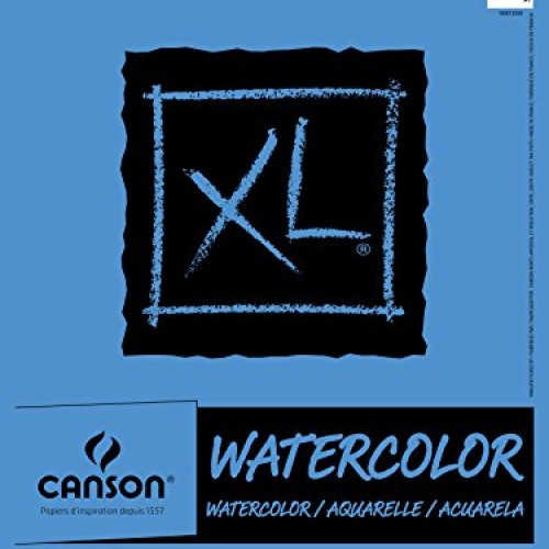 Canson XL Series Watercolor Pad, 9 x 12, Fold-over cover, 30 She...