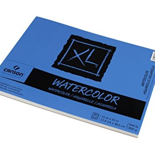 Canson XL Series Watercolor Textured Paper Pad for Paint, Pencil, ...