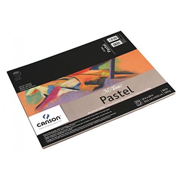 Mi-Teintes Pastel Pad, Assorted Colors 12X16 Fold Over