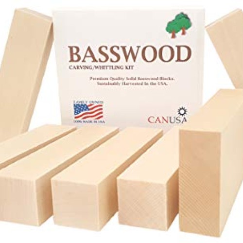 7 Piece Premium Beginners Basswood Carving/Whittling KIT. Suitable...