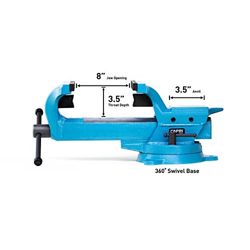 Capri Tools 10516 Ultimate Grip Forged Steel Bench Vise, 6