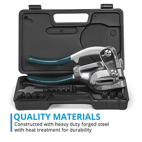 Capri Tools CP21050 21050 Metal Hole Punch Set With Puncher 16 Pie...