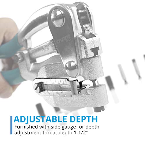 Capri Tools CP21050 21050 Metal Hole Punch Set With Puncher 16 Pie...