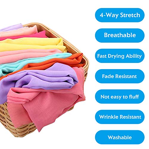 Lycra Nylon Spandex Fabric 4-Way Stretch20% Spandex | 60 Wide b...