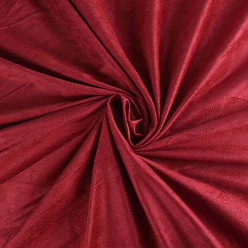 Suede Red Microsuede Thin Fabric - Ventilation Soft Material | Fur...