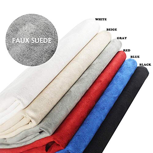 Suede Red Microsuede Thin Fabric - Ventilation Soft Material | Fur...