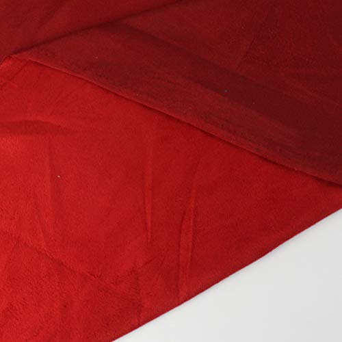 Suede Red Microsuede Thin Fabric - Ventilation Soft Material | Fur...