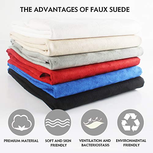 Suede Red Microsuede Thin Fabric - Ventilation Soft Material | Fur...
