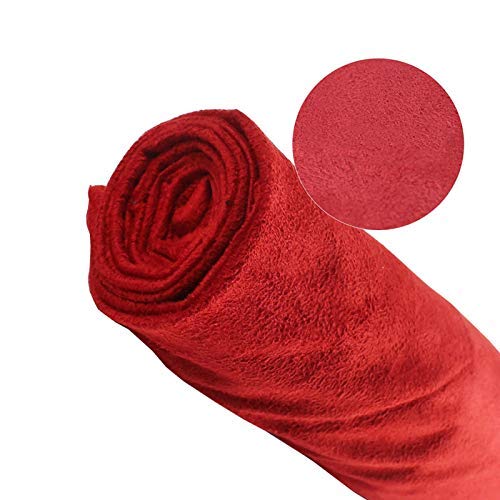 Suede Red Microsuede Thin Fabric - Ventilation Soft Material | Fur...