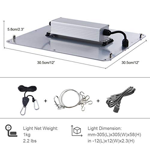 Carambola 1000W LED Grow Light 2x2 ft Sunlike Full Spectrum Led Gr...