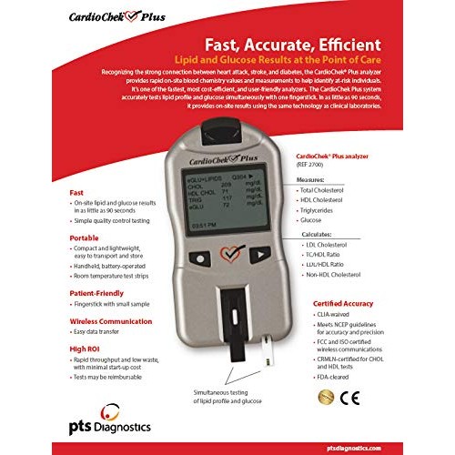 CardioChek Plus Lab-Quality Blood Analyzer and Monitor - Cholester...