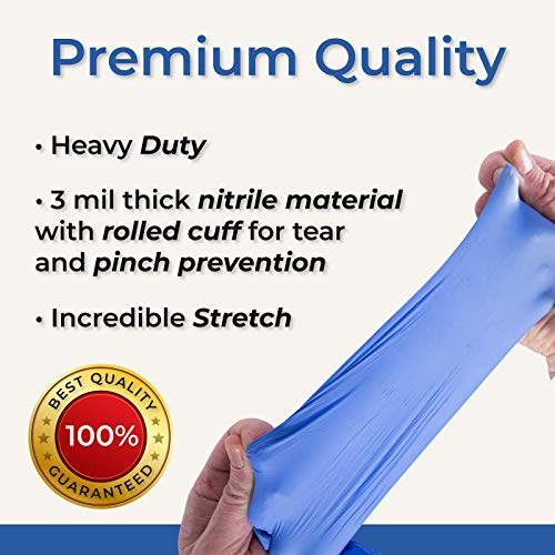 Medical Nitrile Examination Gloves Blue Extra Large 100 Count Care...