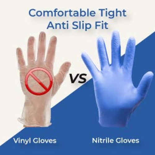Medical Nitrile Examination Gloves Blue Extra Large 100 Count Care...