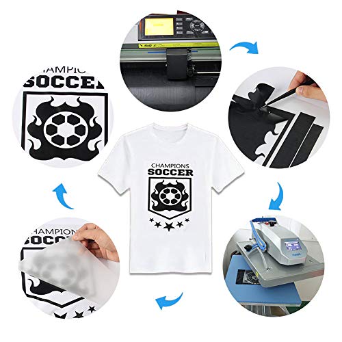 CAREGY Heat Transfer Vinyl for T-Shirts 12in.x10in. 15 Sheets-Iron...