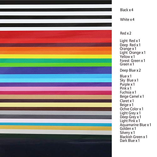 CAREGY Heat Transfer Vinyl for T-Shirts 12in.x10in. 36 Sheets-Iro...