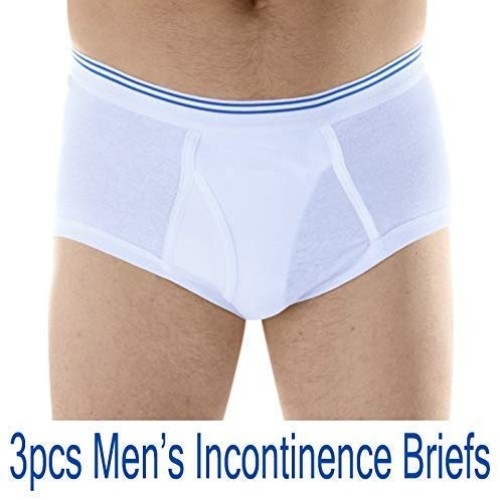 Mens Urinary Incontinence Briefs 3-Packs Mens Incontinence Underw...