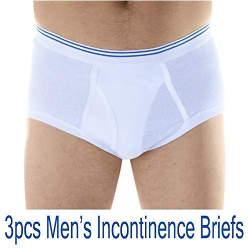 Mens Urinary Incontinence Briefs 3-Packs Mens Incontinence Underw...