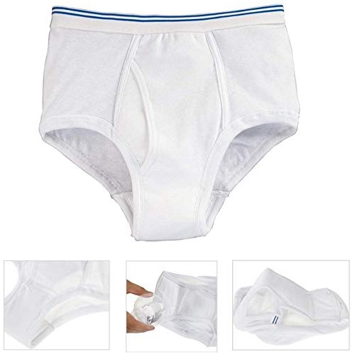 Mens Urinary Incontinence Briefs 3-Packs Mens Incontinence Underw...