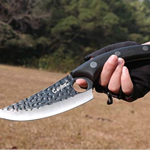 CARIMEE Handmade Boning Knife 6 Butcher Knife Meat Cleaver, Fish...
