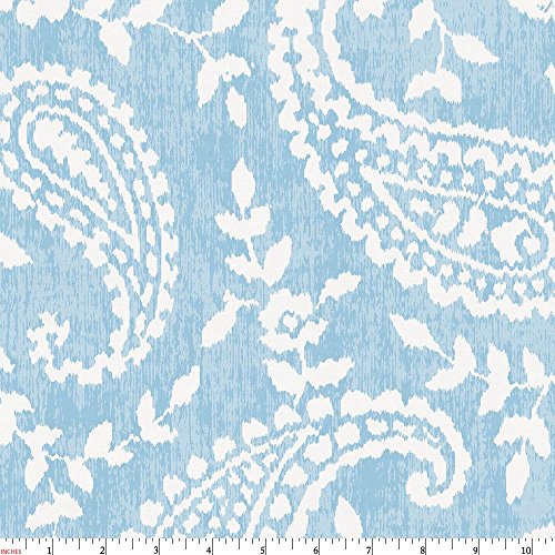 Carousel Designs Blue Paisley Fabric by The Yard - 100% Cotton